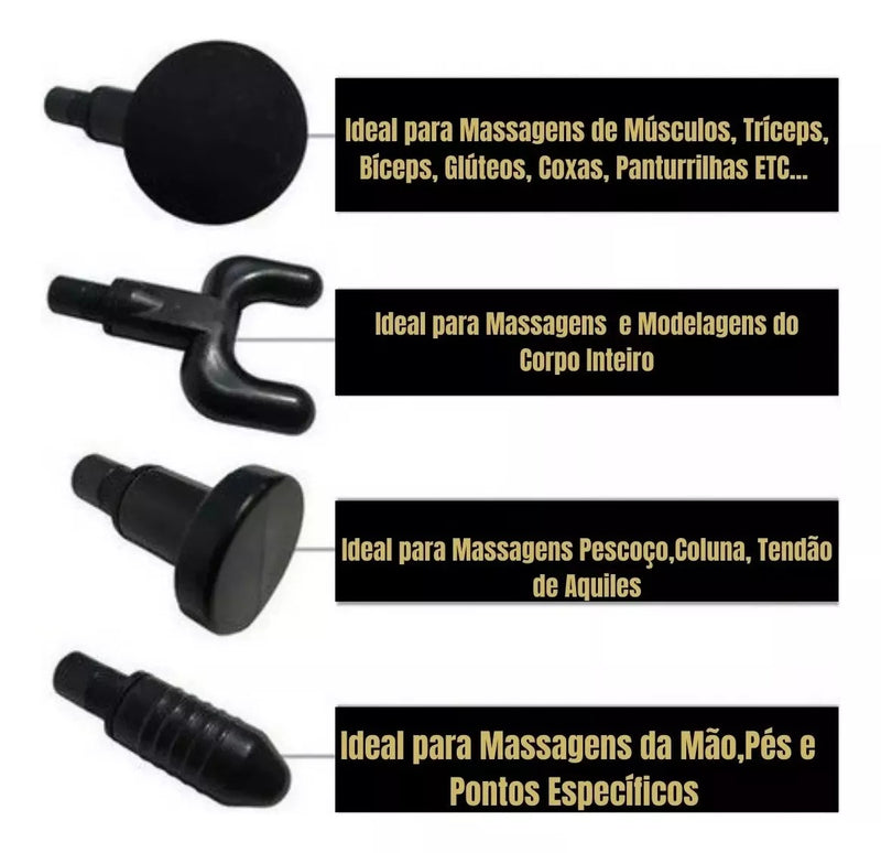 Mini Massageador 4 em 1  Profissional Muscular Top saúde