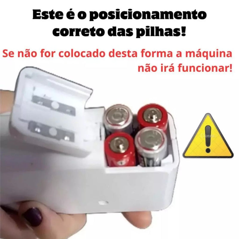 Super Maquina de Costura Sem Fio Portátil à Pilha Portátil Roupa Agulha Linha Roupas