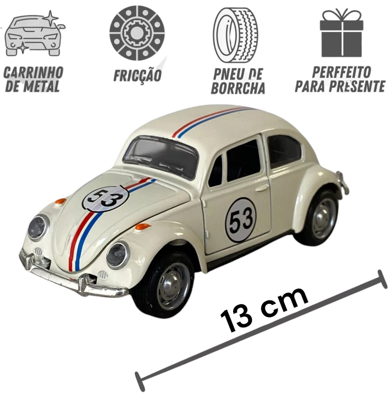 Fusca Herbie 53 Miniatura brinquedo presente