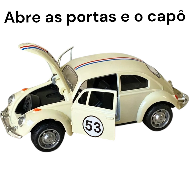 Fusca Herbie 53 Miniatura brinquedo presente