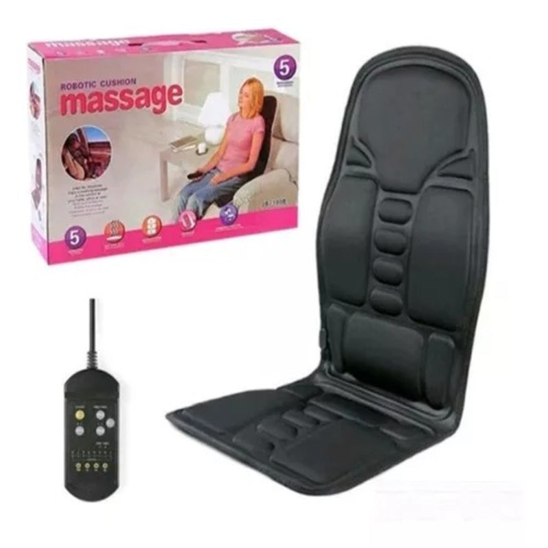 Assento Massageador Almofada Massagem Lombar, Coxas e Pescoço Terapia Com Aquecimento