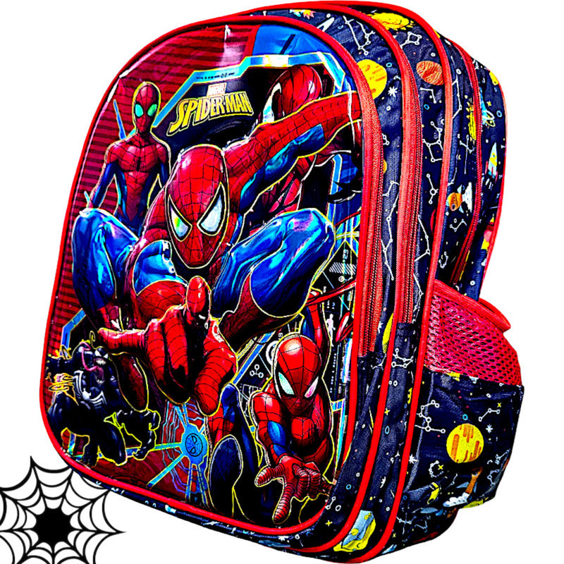 Mochila De Costas Homem Aranha Menino Escolar Infantil