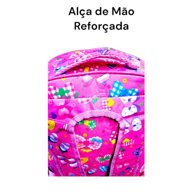 Mochila De Costas Minnie Menina Escolar Infantil