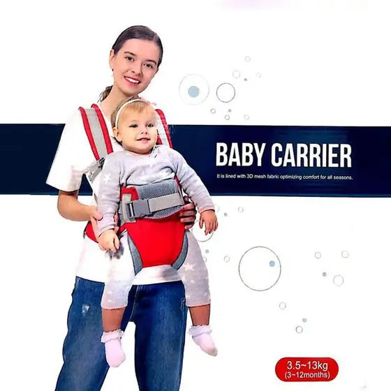 Suporte Baby Canguru Para Bebe Vermelho